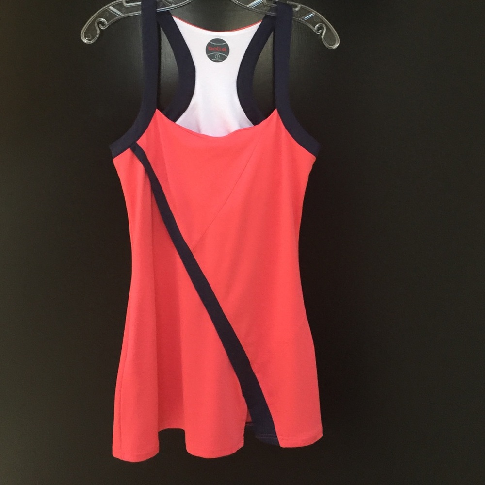 bolle Coral Pink and Navy Athletic Dress